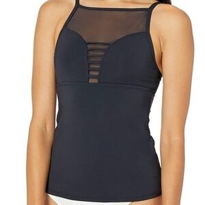 Bleu Rod Beattie Tankini Top Navy High Neck Size 8